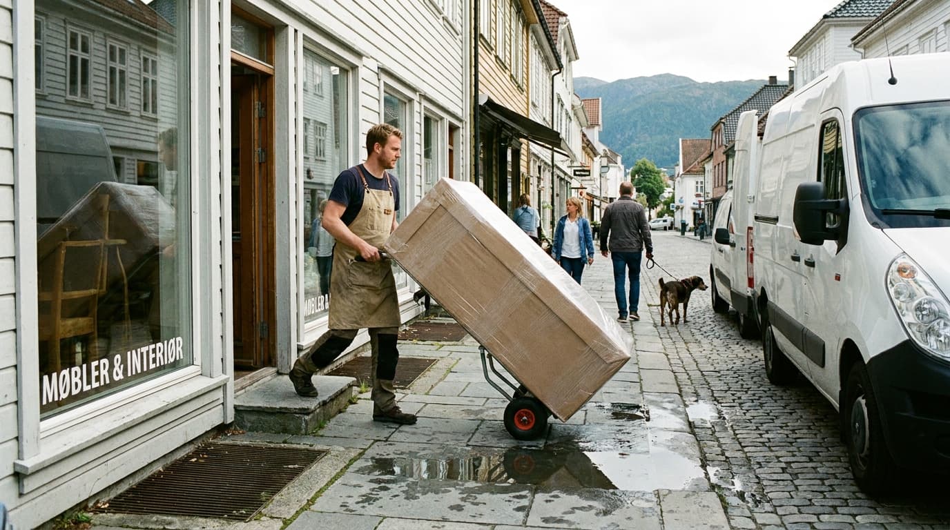 Forsidebilde for Fraktløsning for bedrifter — send store varer uten fast fraktavtale